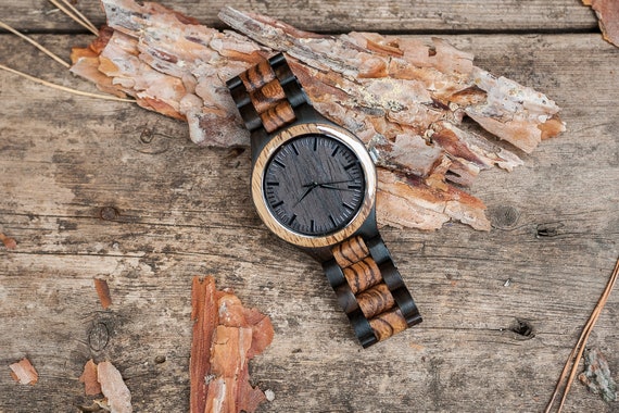 Relojes De Madera De Aniversario Para Regalos De Hombres - R