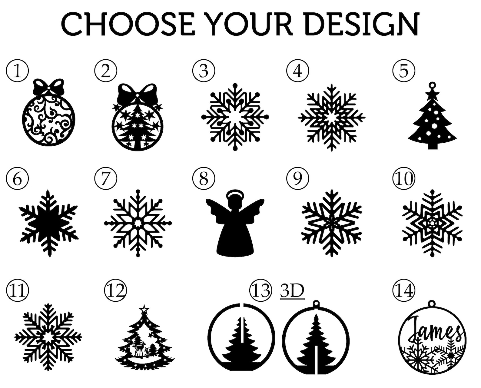 Personalized Christmas Ornaments Holiday Decorwooden Etsy