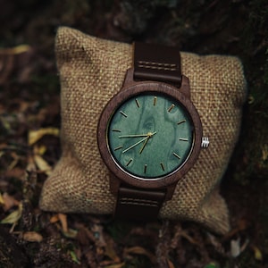 Engraved watch to groom,Engraved watch leather,Groomsmen watch engraved,Leather band watch,Wooden watch engraved