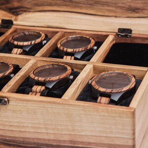 Mens watch box with drawer,Watch box for men personalized,Custom wood box with lid,Watch box wood,Watch case wood personalized image 9