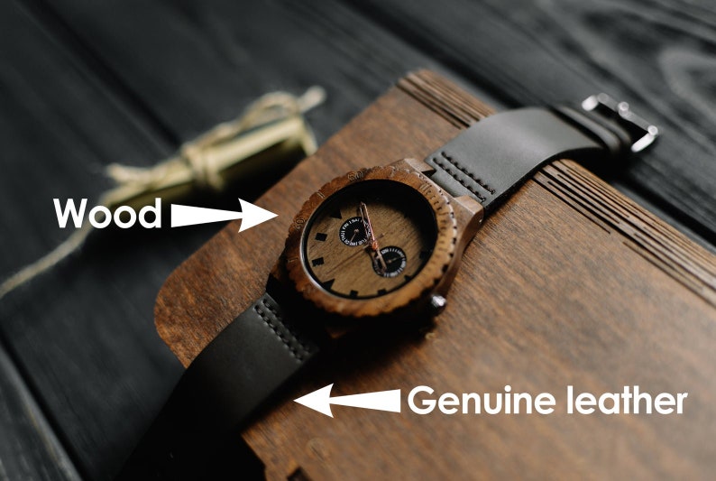 Wooden watch,Mens watch,Wood watch men,Personalized watch,Engraved watch,Wooden watches for men image 3