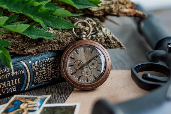 Engraved pocket watch for dad,Personalized pocket watches,Fathers day pocket watch,Wooden fathers day gifts,Personalized pocket watch