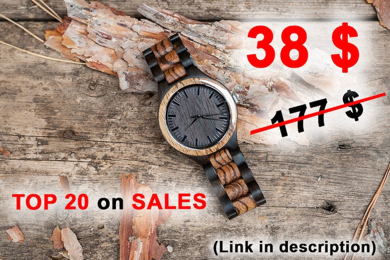 Wooden watch,Mens watch,Wood watch men,Personalized watch,Engraved watch,Wooden watches for men image 6