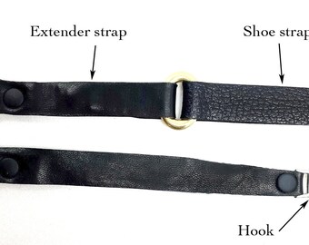 black suede ankle strap replacement