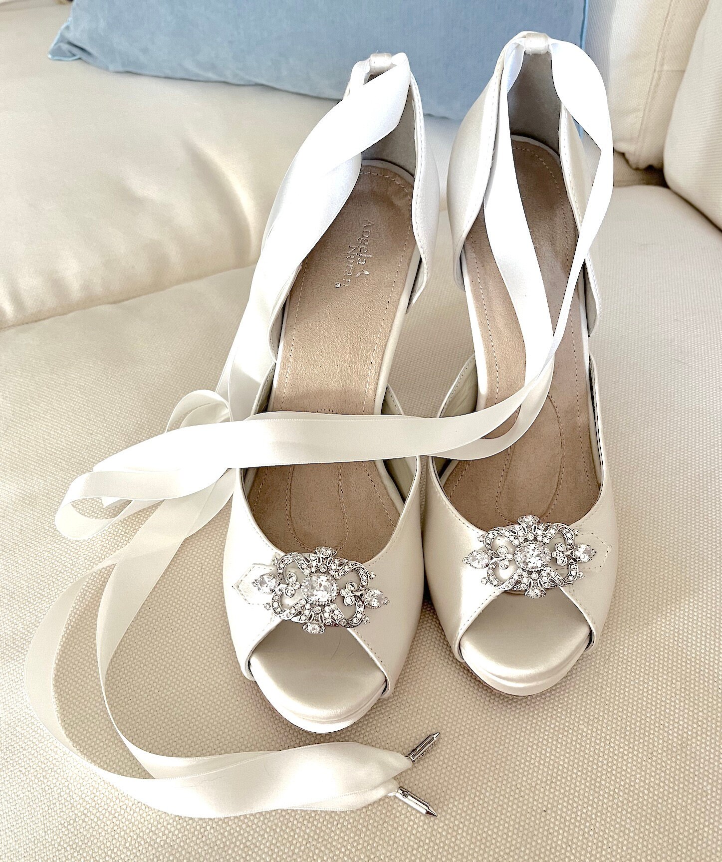 Angela Nuran Starletta Silk Wedding Shoes Special Occasion Shoes Dancing Shoes With Comfort Padding Adjustable Width and Suede Soles Etsy