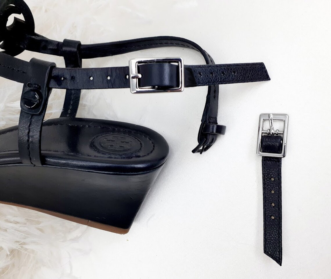 Ankle strap extender pair / leather Etsy