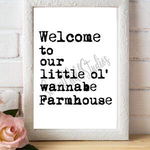 Farmhouse Printable Farmhouse Wall decor • Black and White Typography Print • Modern Farmhouse Decor •  Instant Digital Download • 4 sizes