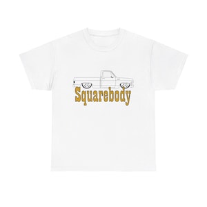 Wit Chevrolet C-10 Squarebody Side Shot Custom T-shirt Chevy C10 Square Body T-shirt