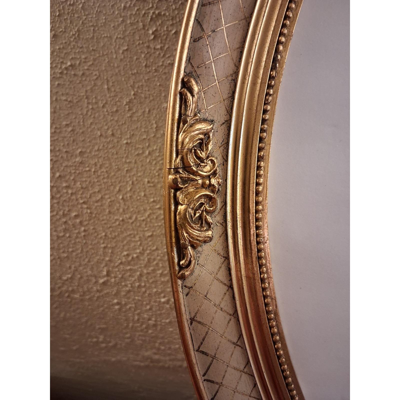 Frame Gold Gilt Wood Oval Picture Frame Photo Art Ornate Vintage Large ...