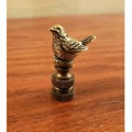 Bird Lamp Finial Shade Topper Brass Retro Bird Lover Farmhouse 1.75 Inch Small