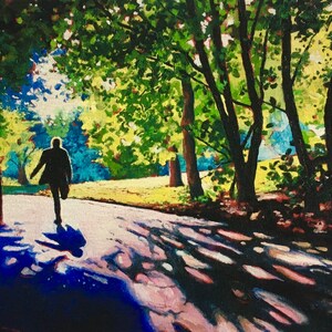 Run - A4 Signed Limited Edition Giclee Print by Christina Symes - Artwork - Fine Art - Home Decor - Wall Decor - Landscape Painting
