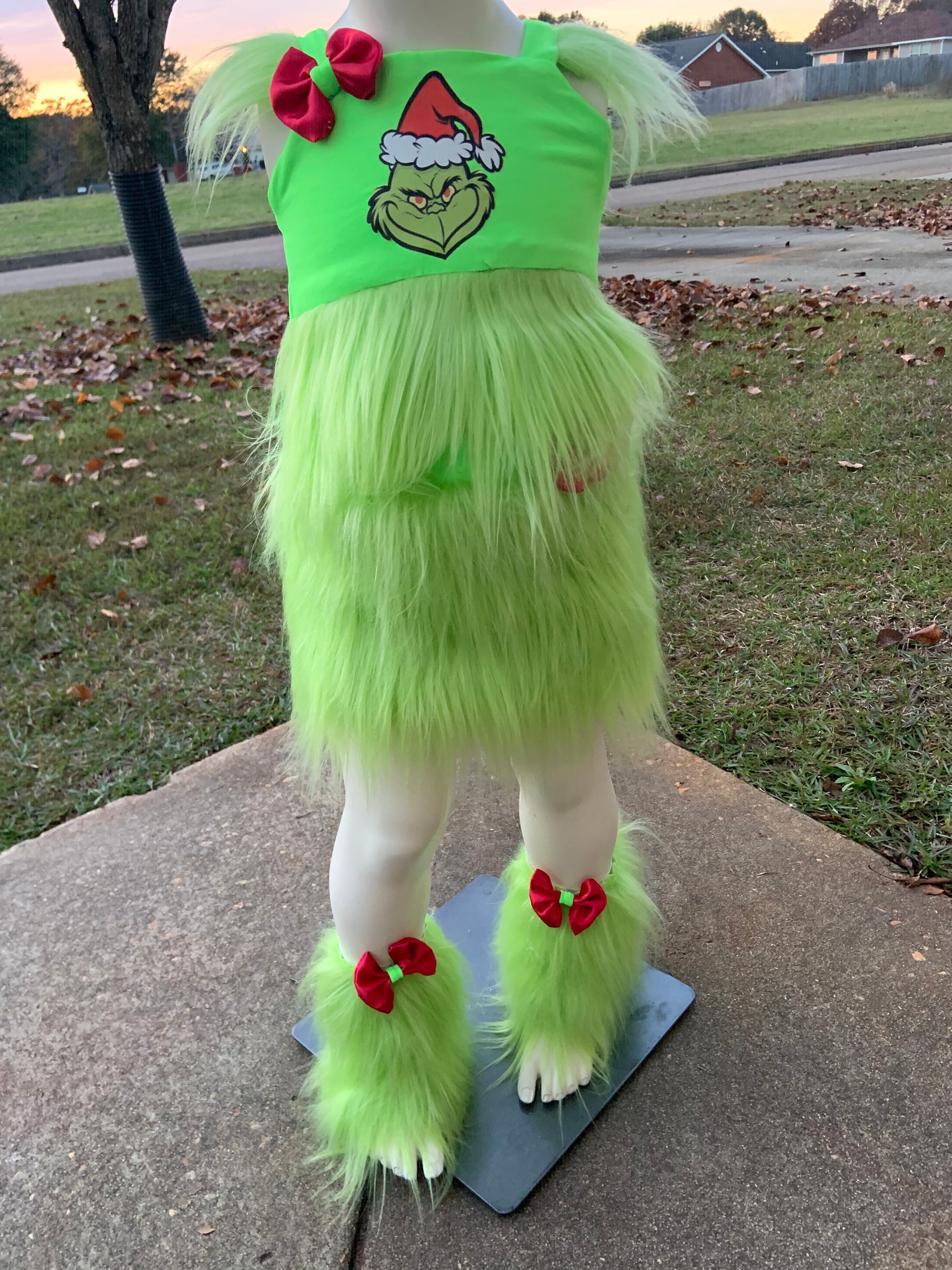 Grinch Christmas Costume Girls Pageant wear BirthdayOOC Etsy
