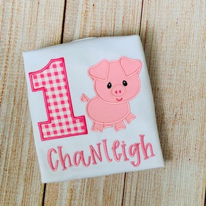 Pig Birthday Shirt - Farm Birthday Shirr - Farm Animals Birthday - Barn Birthday Shirt