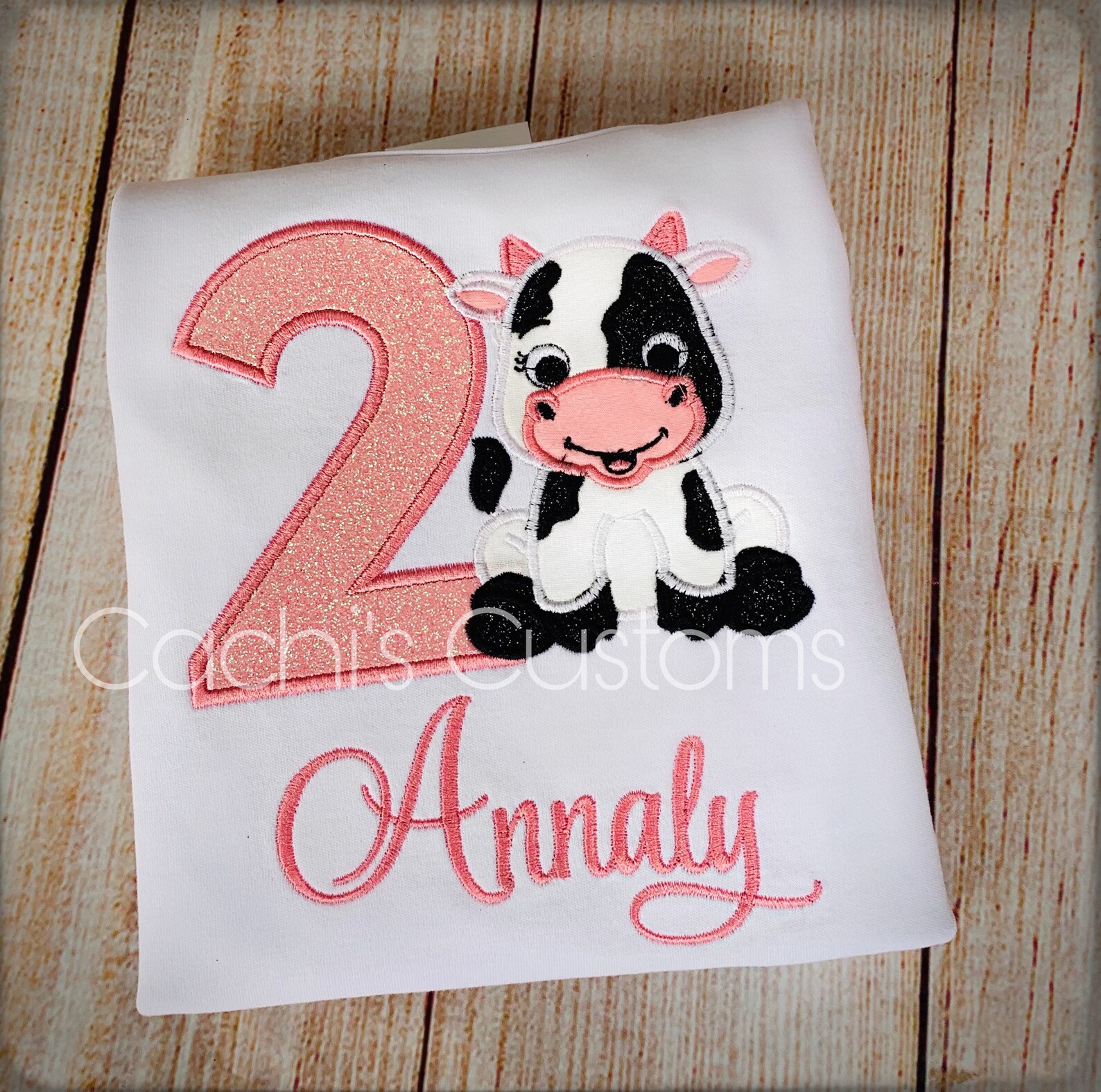 Cow Birthday Shirt Baby Cow First Birthday Shirt Etsy