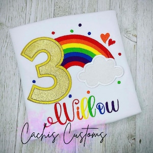 Rainbow Birthday Shirt