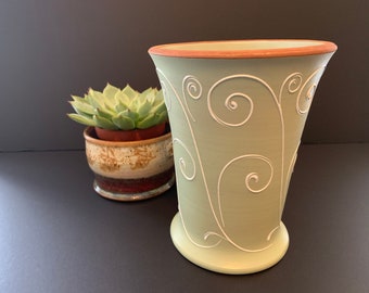 Denby Pottery Vase Etsy