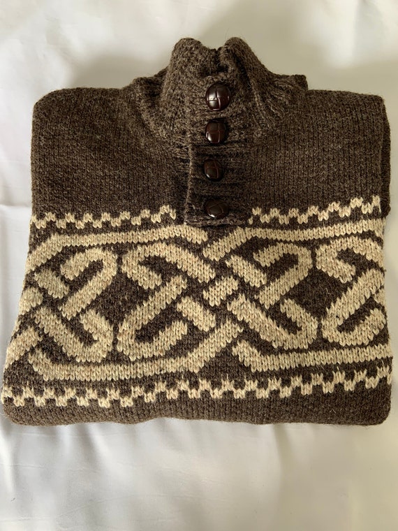Genuine Irish Sweater | Crafted of Pure Wool | Med