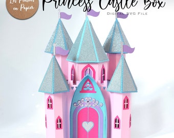 Château de PRINCESSE - SVG 3D | Téléchargement instantané | Château de boîtes explosives | Projet pour Cricut, Scanncut, Cameo - LPPSVG