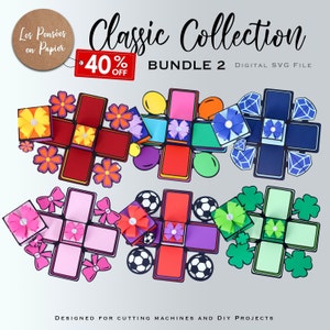 40% de descuento en el paquete Colección Clásica 2 - 3D SVG | Descarga instantánea | Caja explosiva | Proyecto para Cricut, Scanncut y Cameo - LPPSVG
