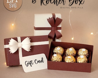 Boîte 6 ROCHES - SVG 3D | Téléchargement instantané | Coffret cadeau | Projet pour Cricut, Scanncut, Cameo - LPPSVG