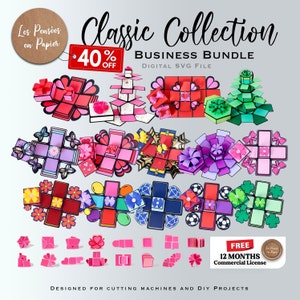 40% OFF Classic Collection Business Bundle - - 3D SVG | 15 Projects + Free " 12 Months Commercial License" - LPPSVG