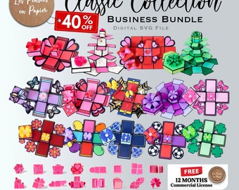 40% OFF Classic Collection Business Bundle - - 3D SVG | 15 Projects + Free " 12 Months Commercial License" - LPPSVG