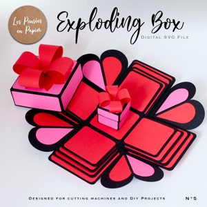 EXPLODING BOX - 3D | Instant Download | Project for Cricut, ScanNcut, Silhouette | LPPSVG