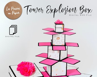 Explosion Box Svg Etsy