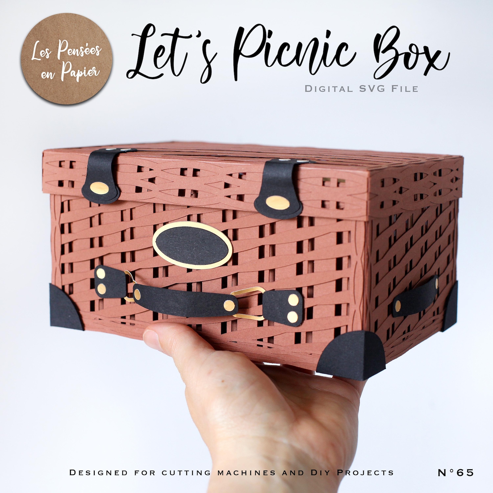Let's Picnic Box - 3D SVG | Instant Download | Project for Cricut ...
