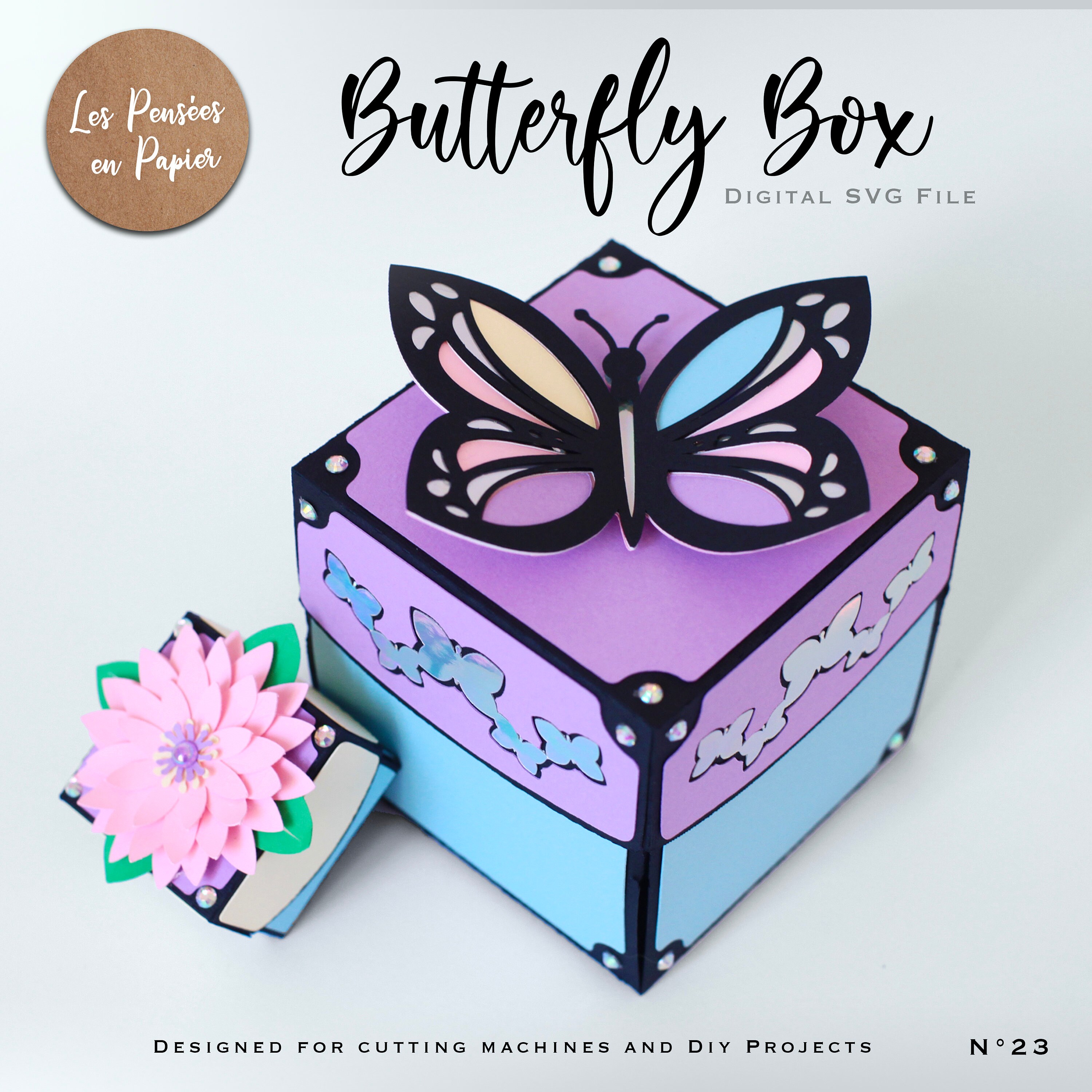 BUTTERFLY EXPLODING Box SVG Instant Download Svg Project Etsy Australia