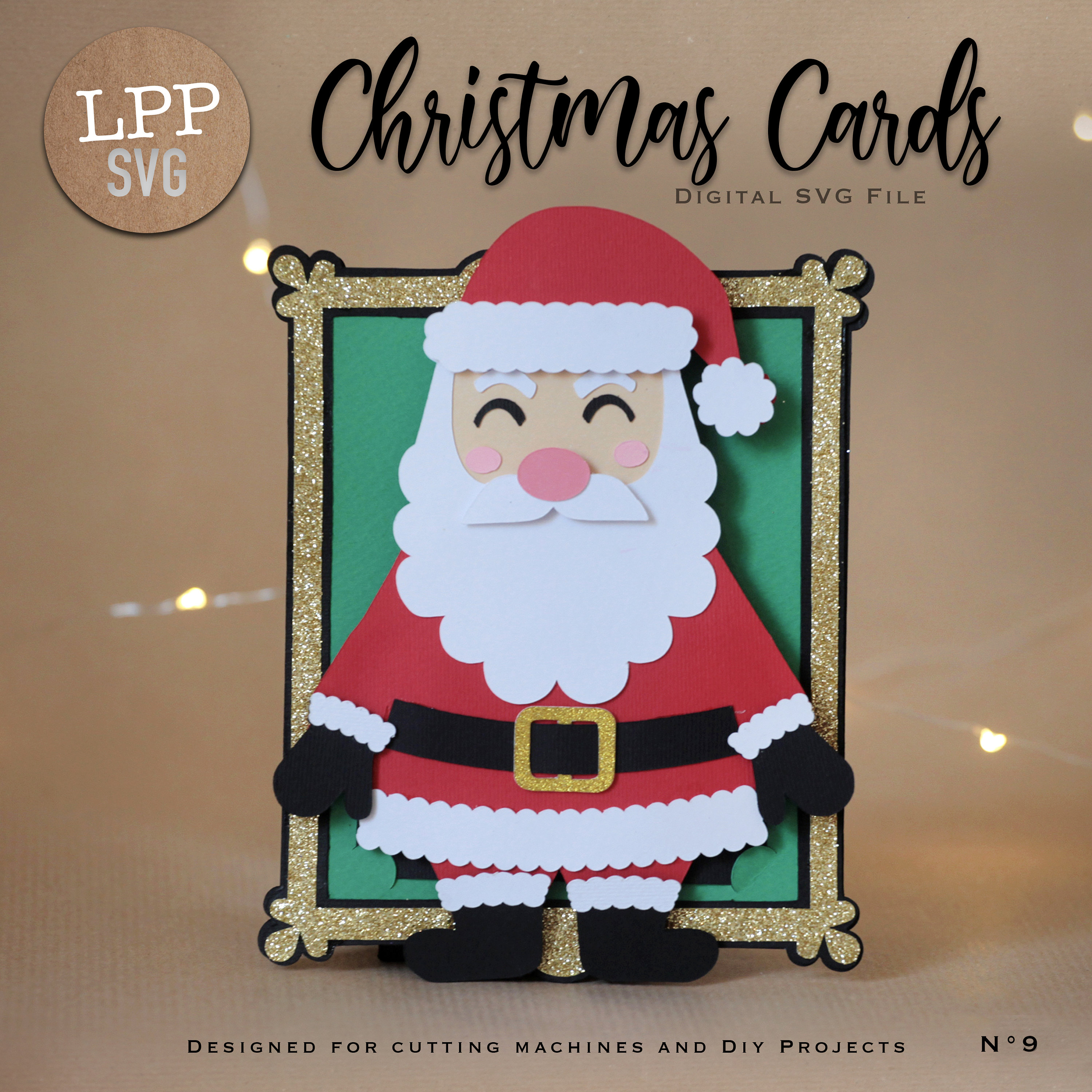 CHRISTMAS CARDS SVG Template Instant Download Project for | Etsy