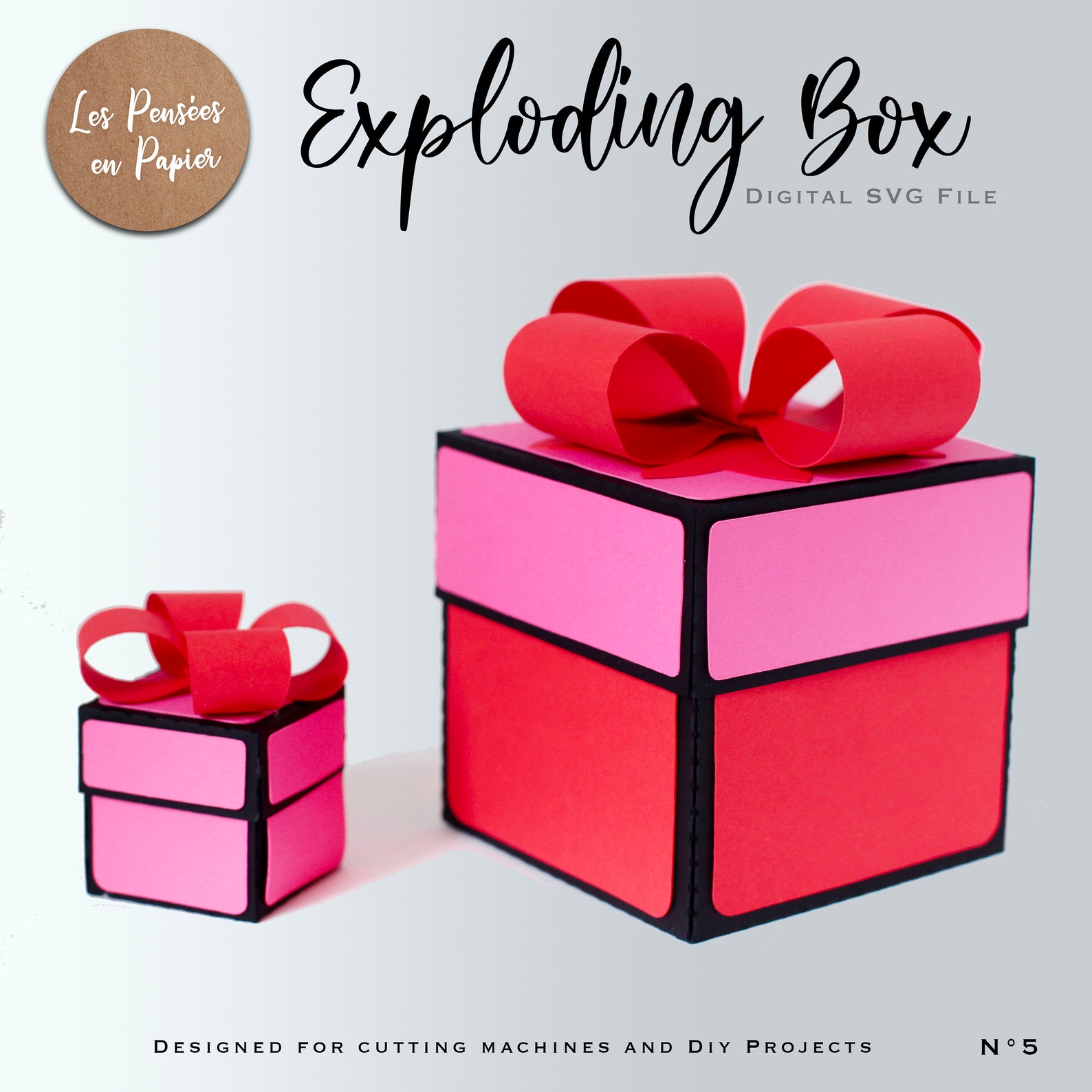 EXPLODING BOX SVG Instant Download Svg Project for Cricut