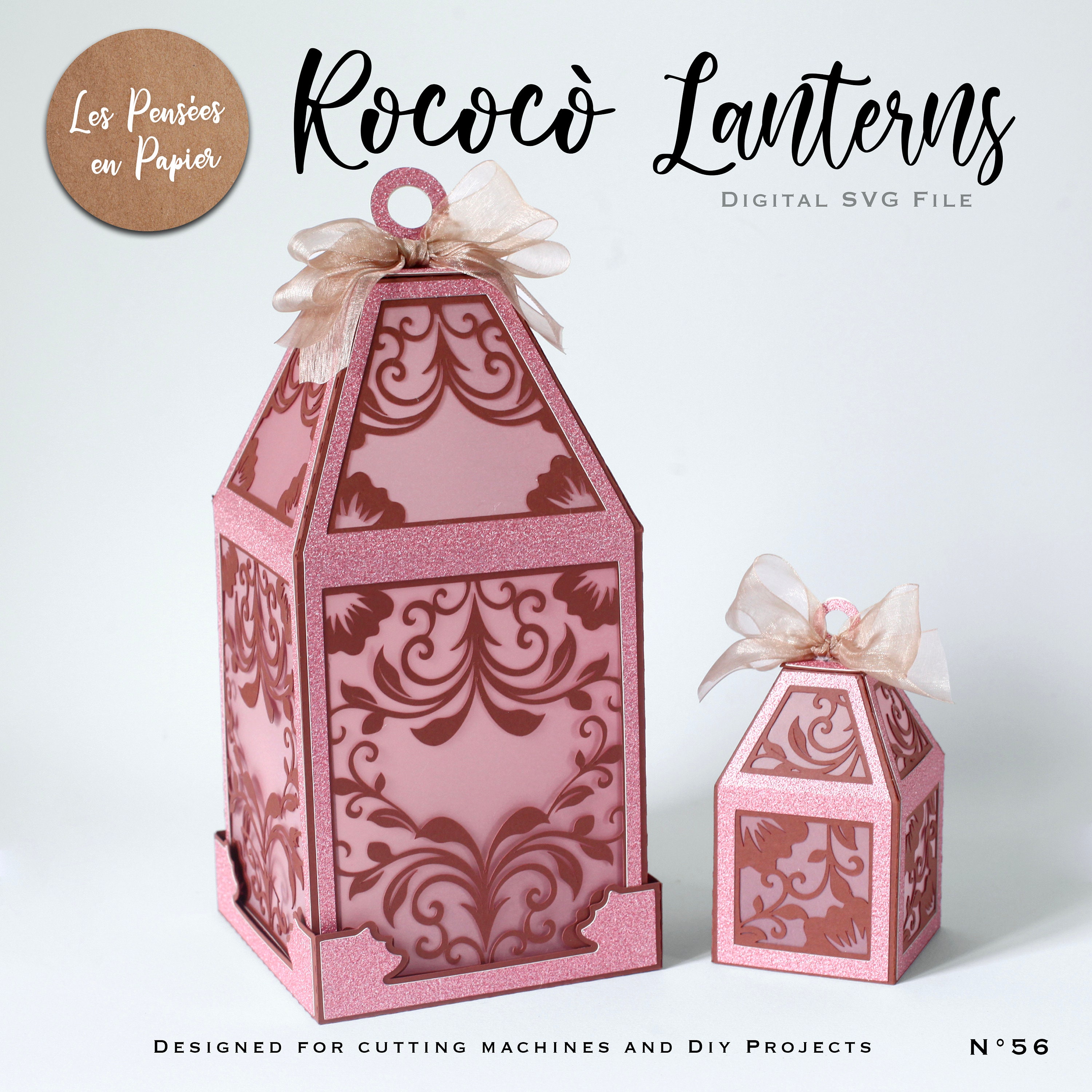 Svg Rococco ROCOCÒ Lanterns - 3D SVG | Instant Download | Project for Cricut ...