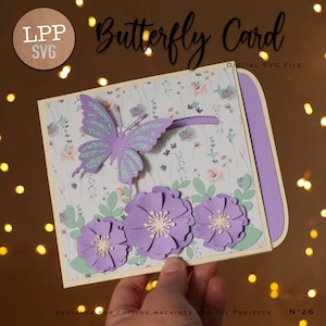 Carte PAPILLON - SVG 3D | Téléchargement instantané | Projet pour Cricut, Scanncut, Cameo - LPPSVG image 7