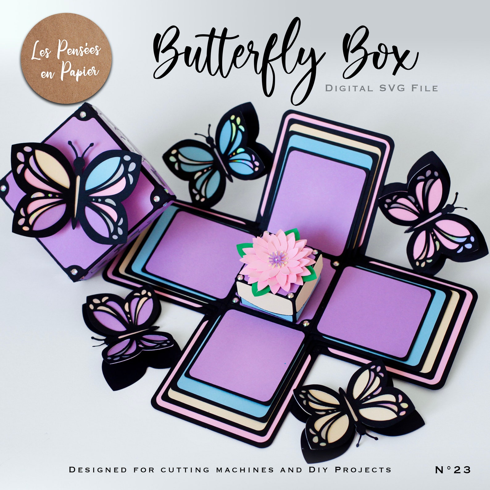 BUTTERFLY EXPLODING Box SVG Instant Download Svg Project - Etsy Australia