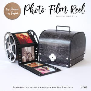 PHOTO Film Reel - 3D SVG | Download Immediato | Rullo di foto | Progetto per Cricut, Scanncut, Cameo - LPPSVG