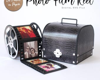 Bobine de film PHOTO - SVG 3D | Téléchargement instantané | Rouleau de photos | Projet pour Cricut, Scanncut, Cameo - LPPSVG
