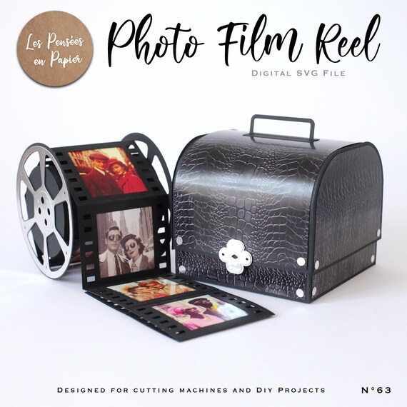 PHOTO Film Reel - 3D SVG | Download Immediato | Rullo di foto | Progetto per Cricut, Scanncut, Cameo - LPPSVG
