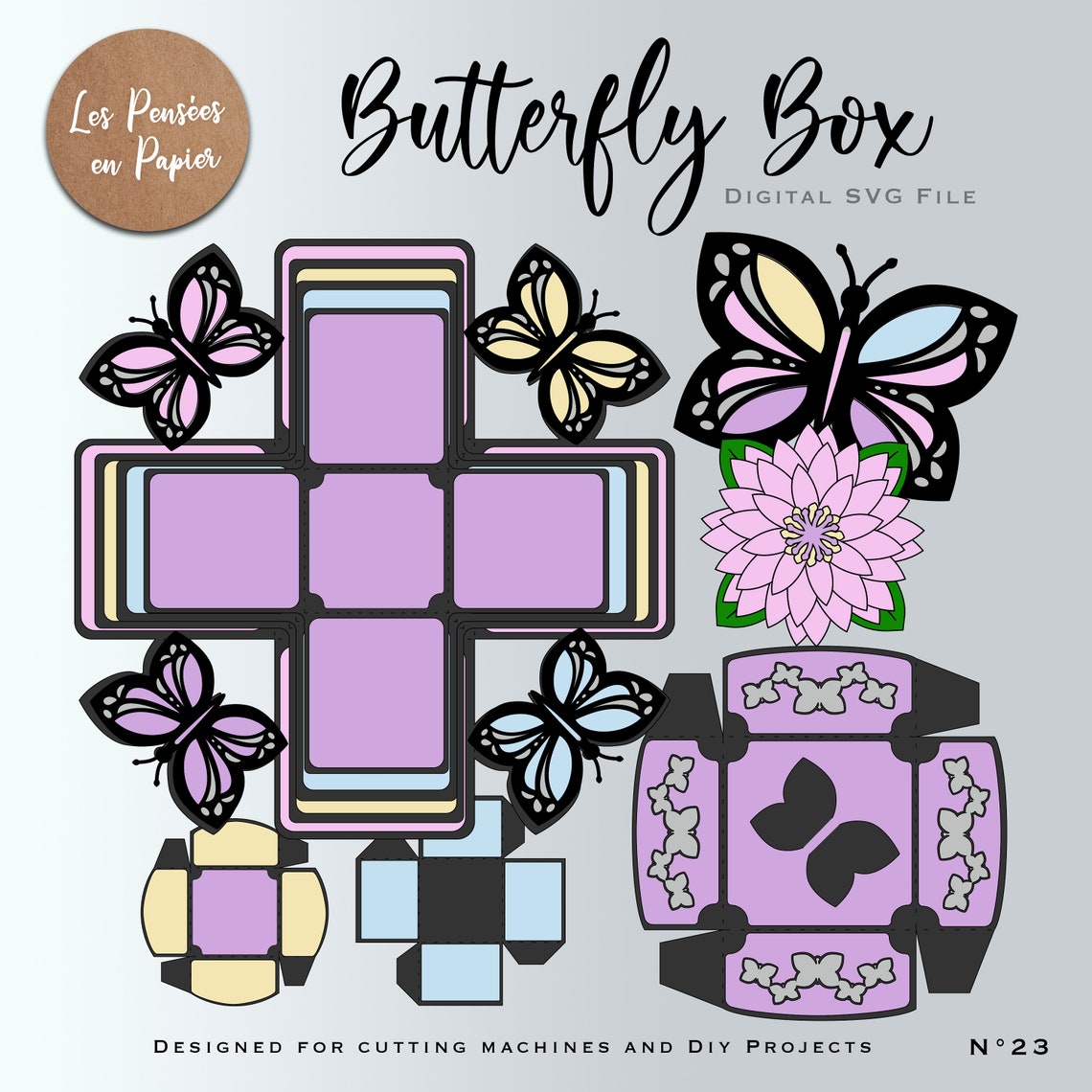 BUTTERFLY EXPLODING Box SVG Instant Download Svg Project - Etsy Australia