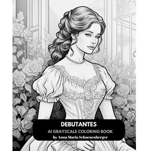 DEBUTANTES - 50 AI Grayscale Coloring Pages