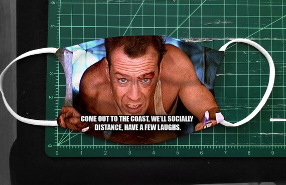 Die Hard Come Out To The Coast Die Hard Come Out To The Coast Or Hans Gruber Facemask | Etsy