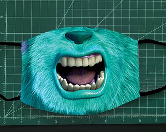 Blue Scary Monster Facemask