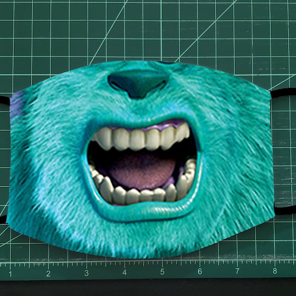 Blue Scary Monster Facemask