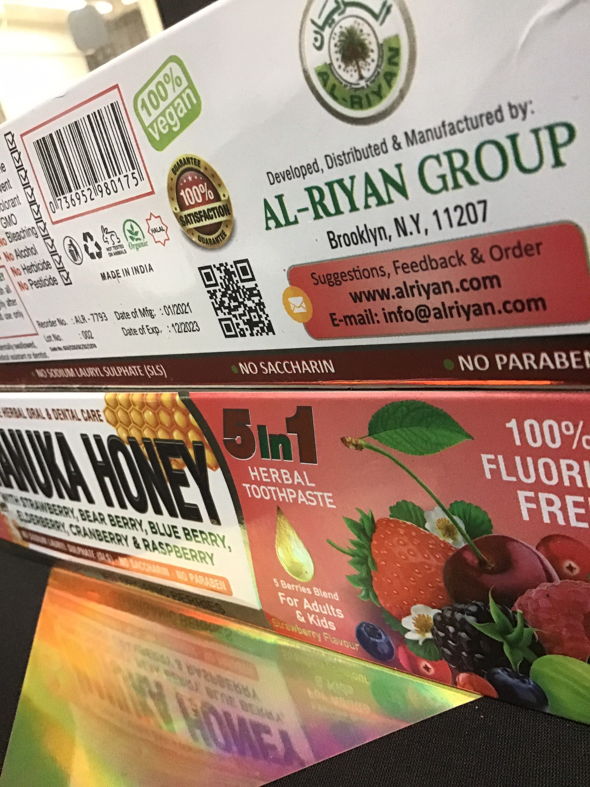 Manuka Honey Toothpaste 100 Floride Free For Adults & Kids Etsy