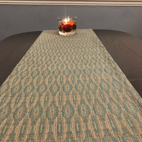 Table Runner Table Decor Grey Green Vintage Look Table Runner