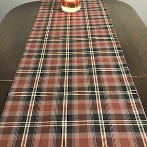 204 and 90 cm Long Table Runner Table Decor  gift Tartan Table Runner Plaid