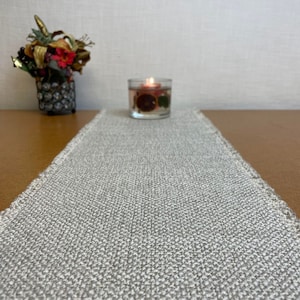 148 cm Tavolo Lungo Runner Grigio Beige Tavolo Decor posizionamento tavolo