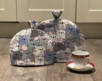 TEA COSY Kitten Cat Teapot Cover for a Retro Kitchen Cat Kitten