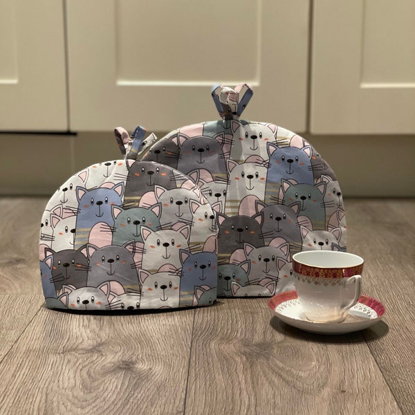 TEA COSY Kitten Cat Housse de théière pour un chaton cuisine rétro