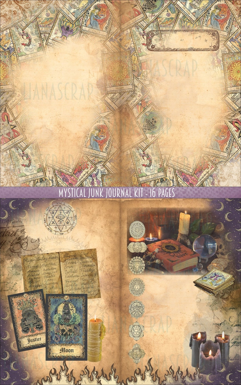 Mystical Witch Collage Sheets, Magic Junk Journal Kit (digital) - Etsy ...